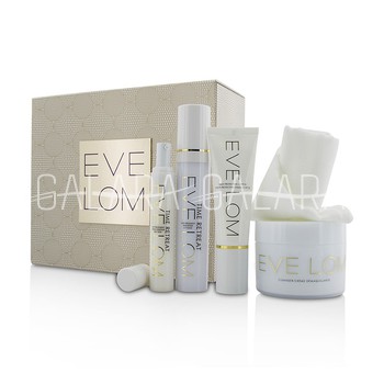 EVE LOM Restorative Ritual Set: Cleanser 200ml+Face Treatment 50ml+Eye Treatment 15ml/0.5oz+Daily Protection SPF 50+Muslin Cloth